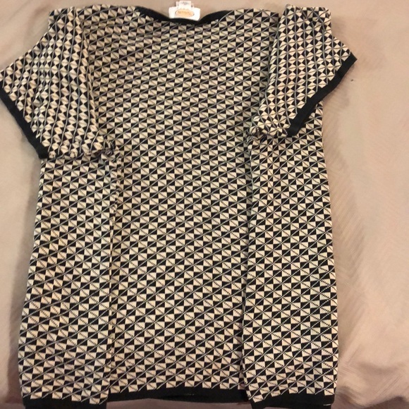 Talbots Tops - TALBOTS WOMAN /Sweater Black & Tan Size 2X